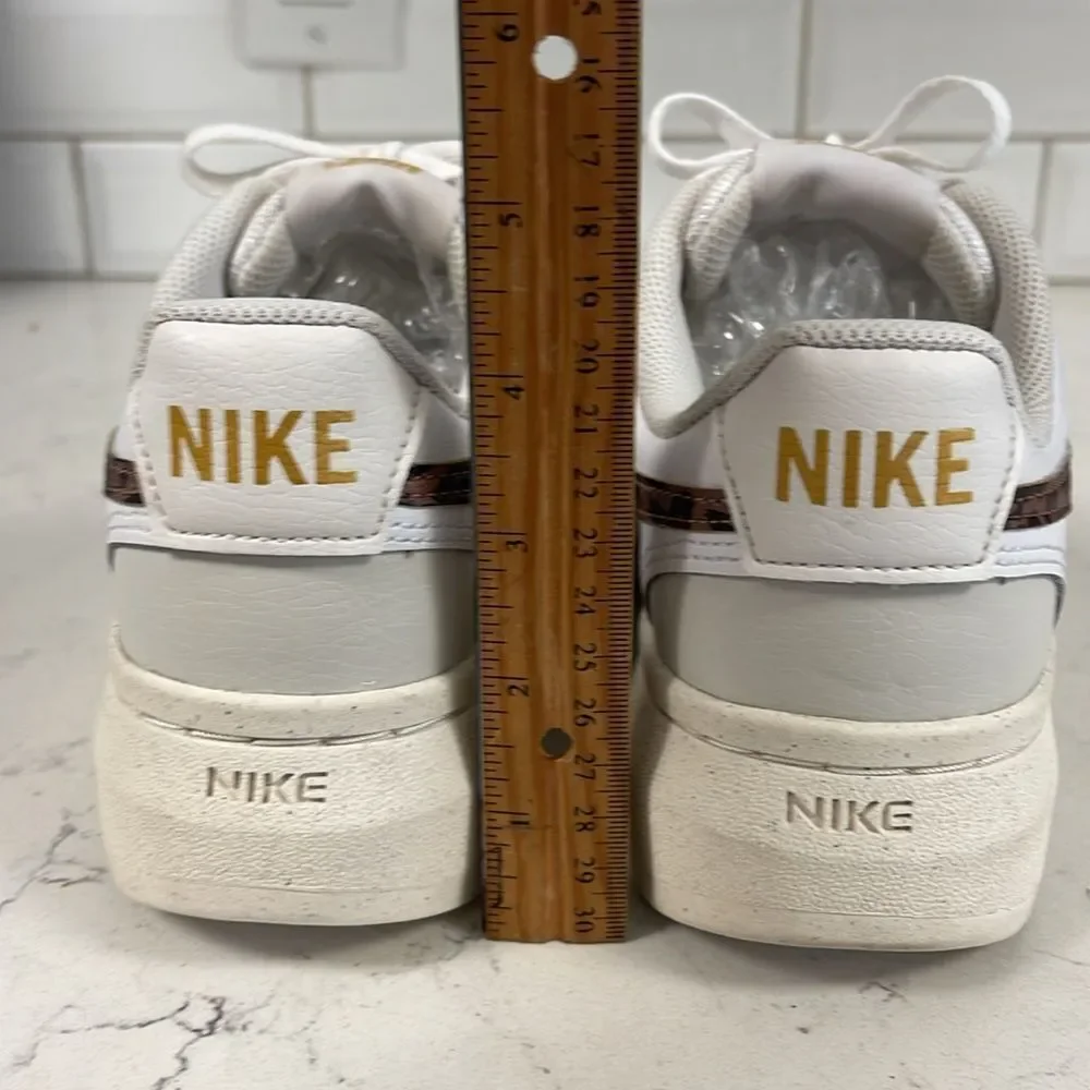 Nike Court Vision Alta Platform Shoes White Leopard DO2791 100 Women Size 8.5